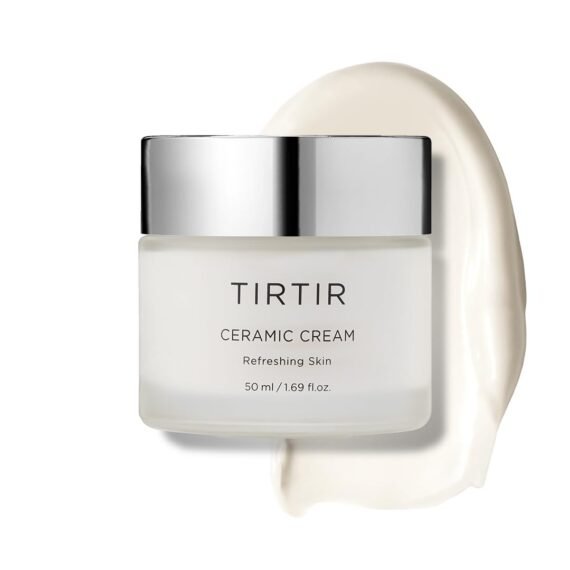 TIRTIR Natural Ceramide Cream | Deep moisturizer for Glass Skin, Polyglutamic acid, Centella Asiatica Extract, Skin barrier, Lightweight, Mild, Nature derived ingredients, Dry skin, Korean skincare