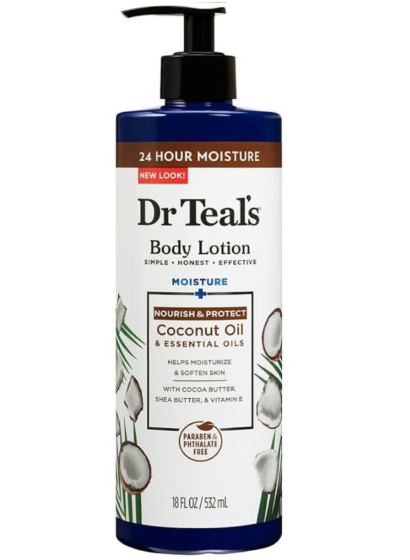 DR.TEALS COCONUT OIL & ESSENTIAL OILS BODY LOTION 532ML