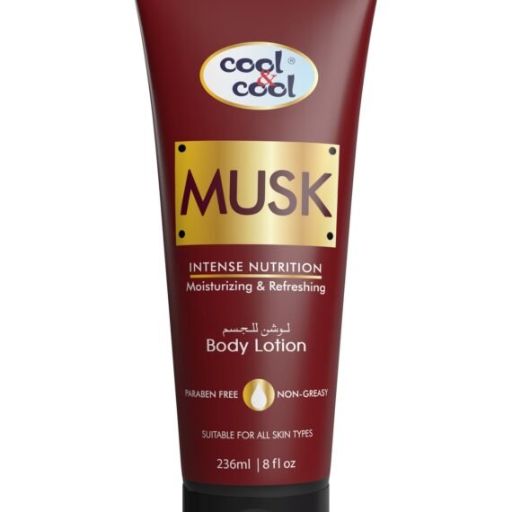 Cool & Cool Musk Body Lotion - 236ml Tube | Hydrating & Nourishing Formula with Rich Musk Fragrance | Softens & Moisturizes Skin