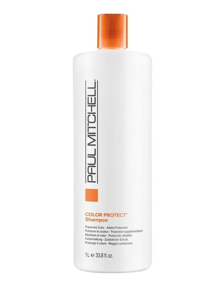 Paul Mitchell Color Protect Daily Shampoo for Unisex - Preserves Color & Adds Shine - 33.8 oz (1L)
