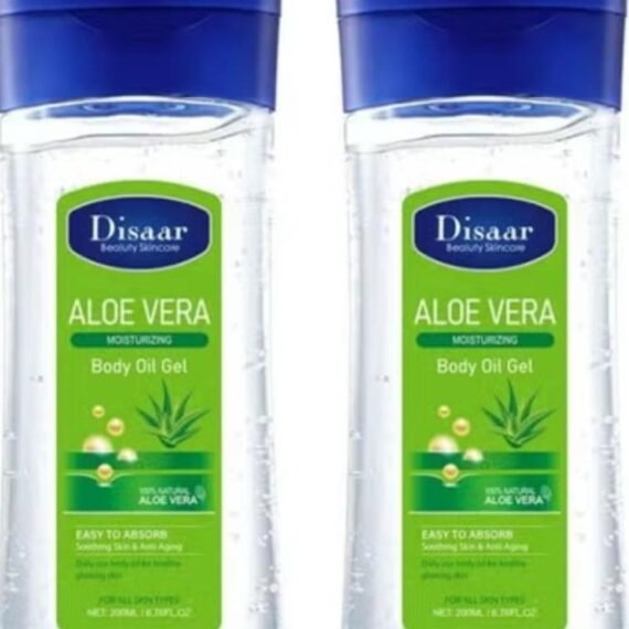 Aloe Vera Skin Moisturizing Body Oil Gel Whitening Body Massage Oil Gel 200 ml 2 Pcs