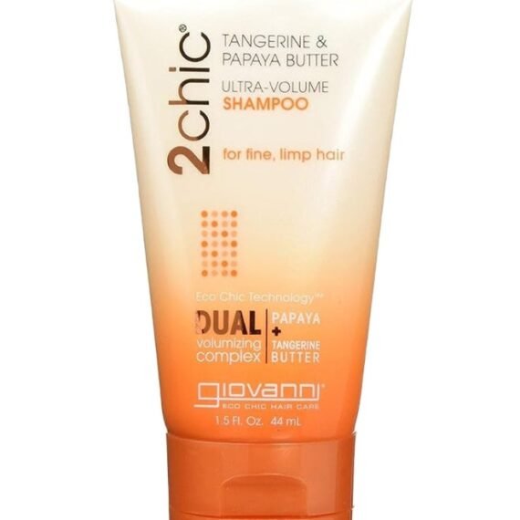 Giovanni 2Chic Tangerine & Papaya Butter Ultra-Volume Shampoo, For Fine, Limp Hair 44ml