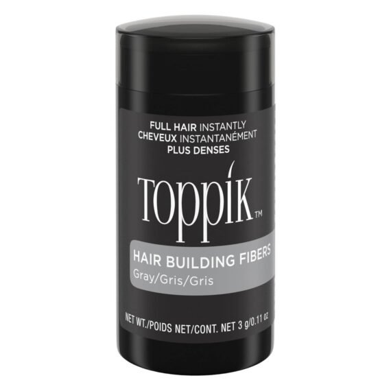 Hair Building Fibers Instant Hair Concealer for Thinning Hair, Hair Fiber for Men & Women, Texture Powder with Natural Keratin, Long-Lasting Hair Color Gray - 3g