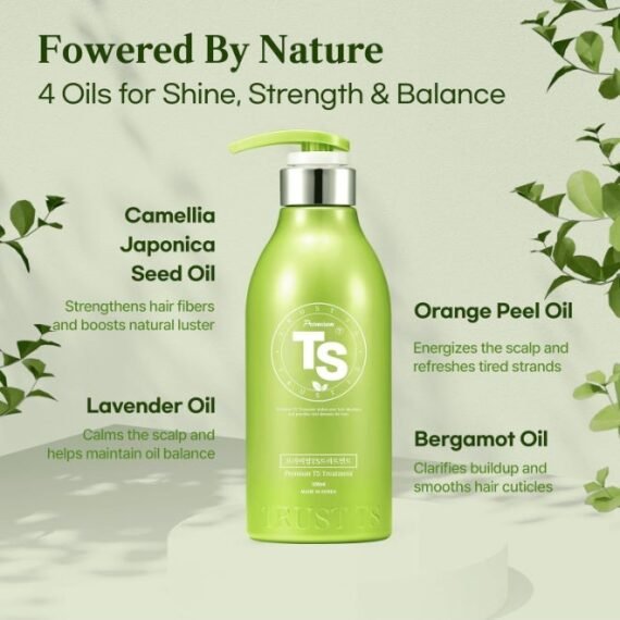 Premium TS Treatment (16.9 Fl Oz) | Therapy Treatment for Dry, Damaged hair and Scalp| Phytoncide Scent with Essential Oil & Biotin & Natural Ingredients | Sulfate Free | Men & Women (All Hair Types)