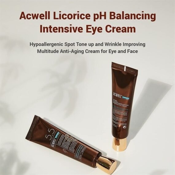 Licorice pH Balancing Intensive Anti-Wrinkle Eye Cream 1.01 fl.oz. -For Dark Circles and Puffiness with Peptides and Licorice Water, Anti-aging Face Cream for Men and Women