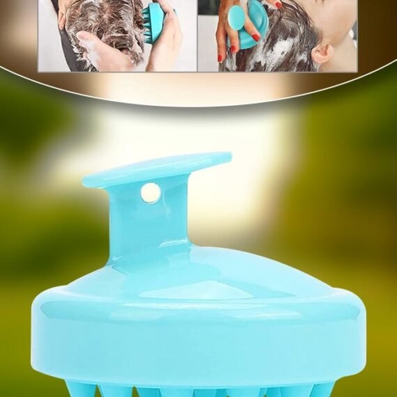 Hair Scalp Massager Shampoo Brush for Shower,Scalp Scrubber with Soft Silicone Bristles for Hair Growth & Dandruff Treatment,Wet Dry Oil Hair Massager Hair Care Head Brush for All Hair Types