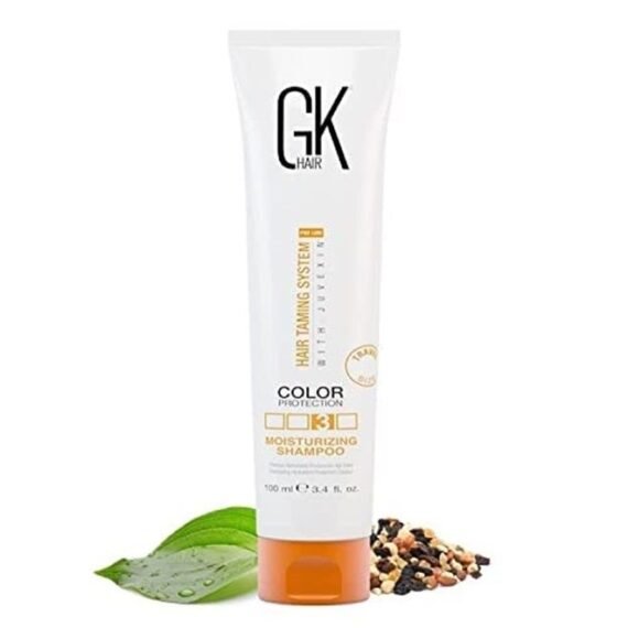 Global Keratin Moisturizing Shampoo (3.4 Fl Oz/100ml) for Hydrating Color Protection Dry Damage Curly Frizzy Thinning Color Treated Hair Repair Organic Paraben Sulfate Free All Hair Types
