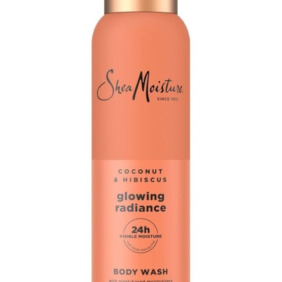 SheaMoisture Coconut Hibiscus Body Wash Glowing Radiance Glowing Radiance body wash for 24H Visible Moisture for Healthy, Glowing Skin 18 fl ozFluid Ounce