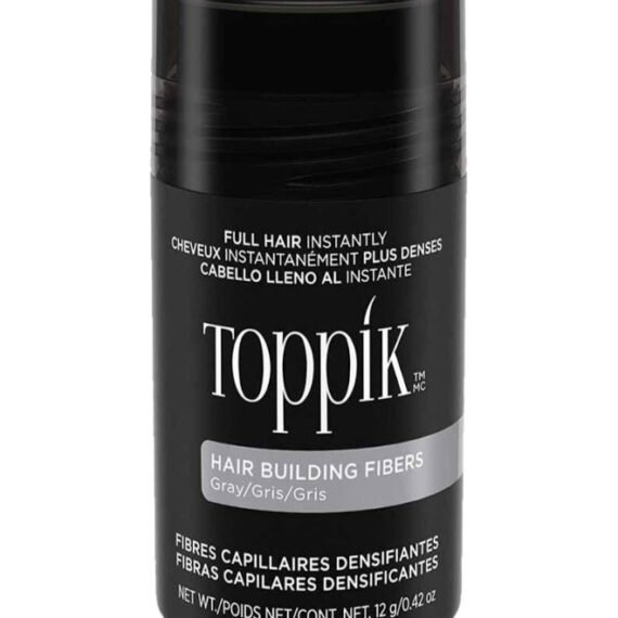 Hair Building Fibers Instant Hair Concealer for Thinning Hair, Hair Fiber for Men & Women, Texture Powder with Natural Keratin, Long-Lasting Hair Color - Grey 12grams