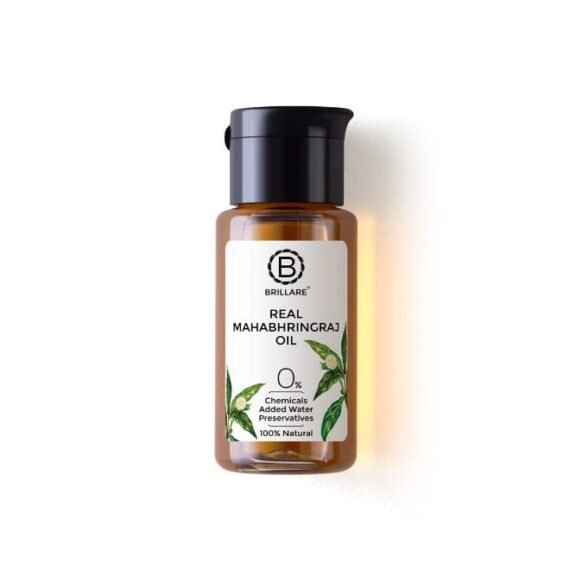 Real Mahabhringraj Oil with 14 Traditional Herbs, 100% Natural, Cold Pressed Oil, Makes Healthy & Flake-Free Scalp