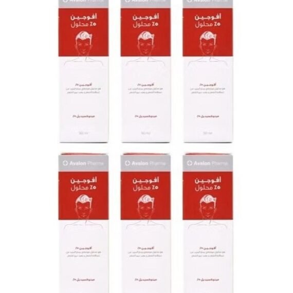 Avogain 5 Percent Minoxidil Solution For Hair Loss 6 Packs 6 Months Multicolour 6None 6ml