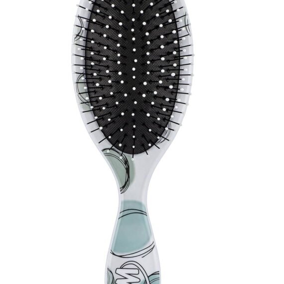 Wet Brush Original Detangling Hair Brush, Teal Dots (Watercolor Motif) - Ultra-Soft IntelliFlex Bristles - Detangler Brush Glide Through Tangles With Ease For All Hair Types - Wet & Dry Hair