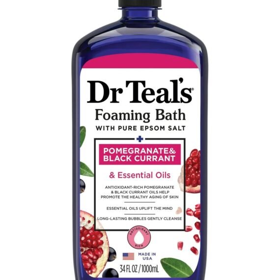 Dr.Teal's Foaming Bath with Pure Epsom Salt Pomegranate & Black Currant 1000ML