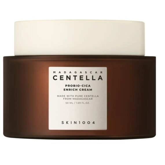 Madagascar Centella Probio-Cica Enrich Cream, Formulated Probio-Cica And Teca For Calming Effects  50Ml Skin1004 Brown
