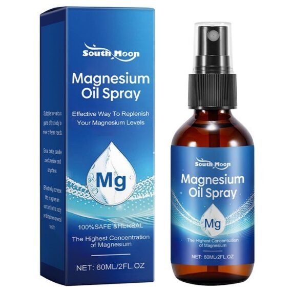 Magnesium Oil Spray - Pure Magnesium Spray for Sleep and Anxiety-100% Pure & Natural,Gluten Free,Non-GMO Magnesium Spray for Feet, Magical Topical Magnesium Body Spray-2.02 fl oz