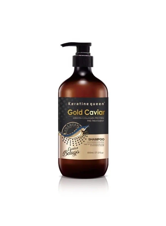 Hair shampoo Protein Queen Keratin Gold Caviar Shining Nourishing Keratin Collagen Hair Shampoo