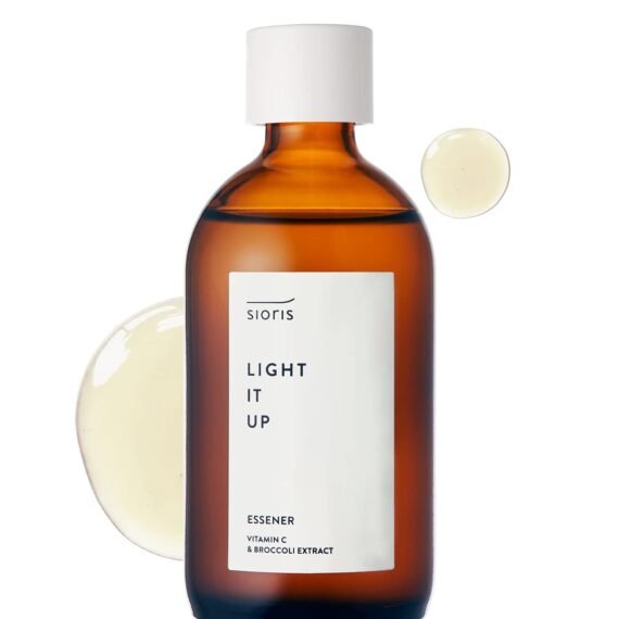 Sioris Light It Up Essener 100ml 3.38fl.oz. Ballon Flower&Broccoli Extract Skin Moist, revitalized and Luminous Korean Skincare