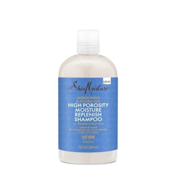 High Porosity Moisture Replenish Shampoo for Curly and Coily Hair Sulfate-Free Hair Shampoo 13 oz