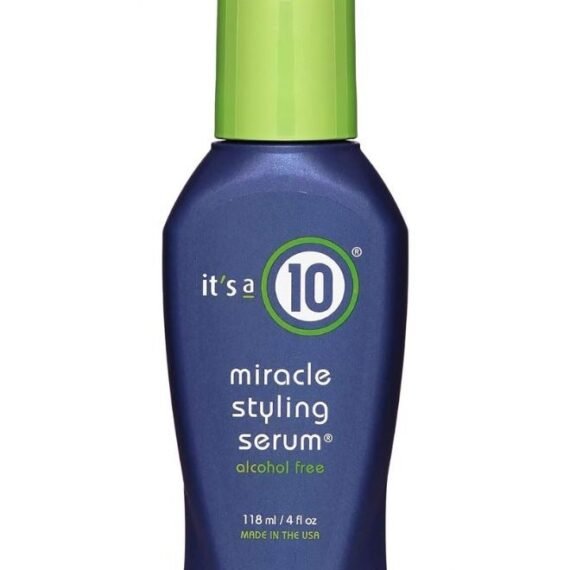 Miracle Styling Serum for Unisex, Humidity control for hair, Grease-free hair formula, Safe for colored and chemically treated hair, Versatile hair care product 4 oz