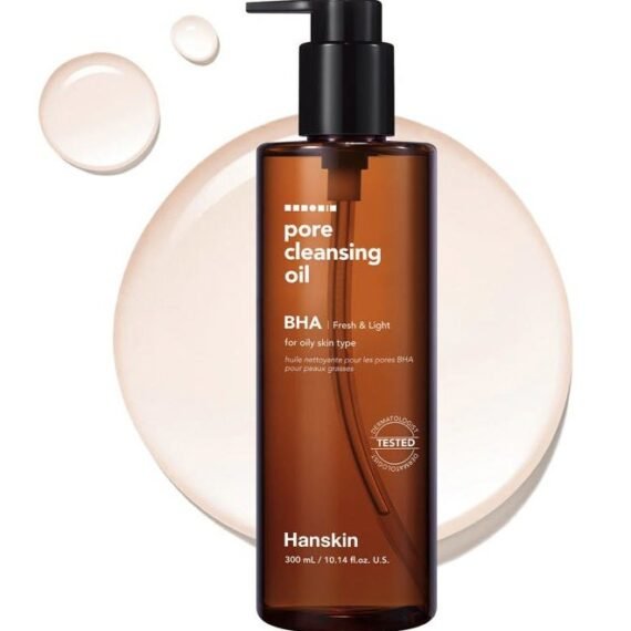 BHA Pore Cleansing Oil, Gentle Blackhead Cleanser and Makeup Remover for Combination and Oily Skin, Korean Skincare [BHA/10.14 oz]