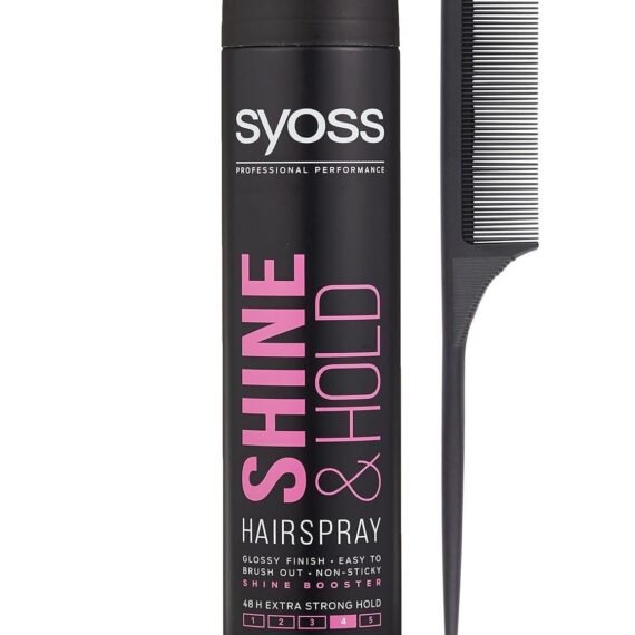 Shine and Hold Hairspray 400ml with Comb