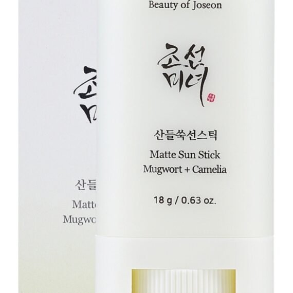 Matte Sun Stick with Mugwort and Camellia (SPF 50+ PA++++) - Lightweight, Oil-Control Sunscreen for a Shine-Free Finish - 18g (0.63 fl. oz.) - Easy, Portable Sun Protection that Soothes and Nourishes Skin While Preventing Sun Damage 18grams