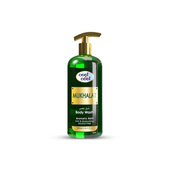Cool & Cool Mukhalat Body Wash 500 ML-Enriched with Vitamin E, Soft, Creamy and Moisturizing