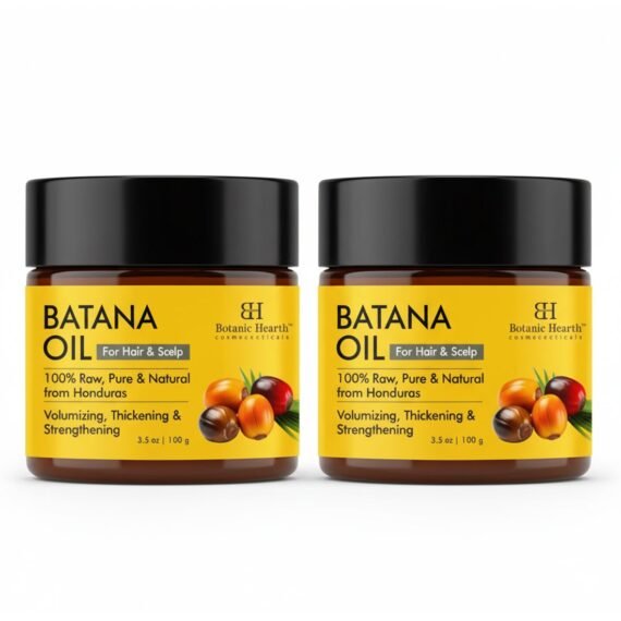 Pack of 2 - Batana Oil for Hair Growth Batana Butter 100gm |Natural, Unrefined & Organic, Sourced from Honduras - Enhances Hair Thickness, Prevents Hair Loss, Repairs Damaged Hair for Men & Women