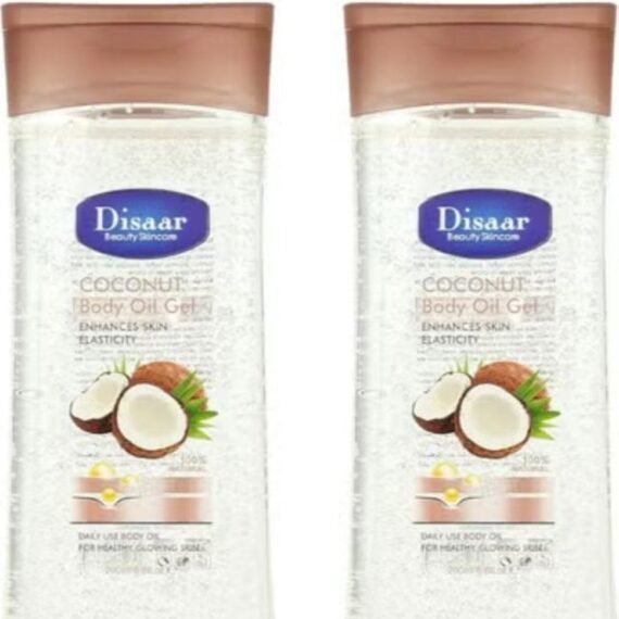 Coconut Skin Moisturizing Body Oil Gel Whitening Body Massage Oil Gel 200 ml 2 Pcs