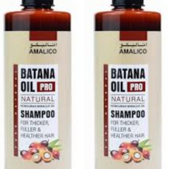 Batana Oil Pro Natural Shampoo, Honduran Miracle Oil, For Thicker Fuller Hair, 500ml 2 Pcs