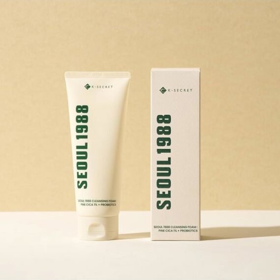 KSECRET SEOUL 1988 Cleansing Foam : Pine Cica 1% + Probiotics, 150ml/5.07fl.oz.