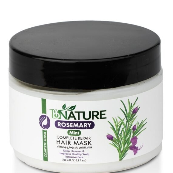 ByNature Rosemary Mint Complete Repair Hair Mask – 300ml for Deep Conditioning & Strengthening"