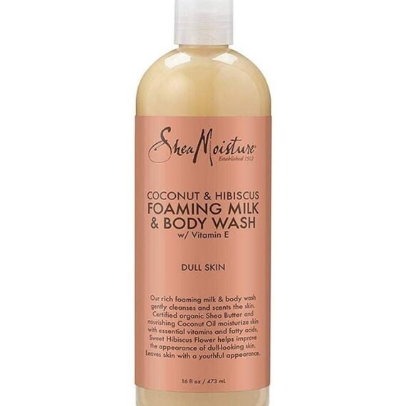 Pack of 6 Shea Moisture Coconut And Hibiscus Foaming Milk And Body Wash