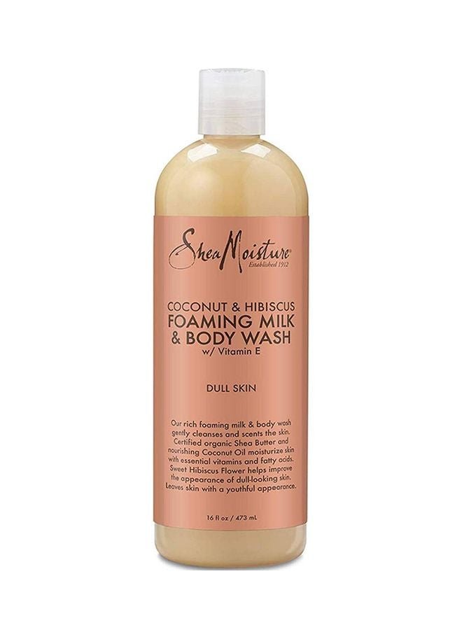 Pack of 6 Shea Moisture Coconut And Hibiscus Foaming Milk And Body Wash
