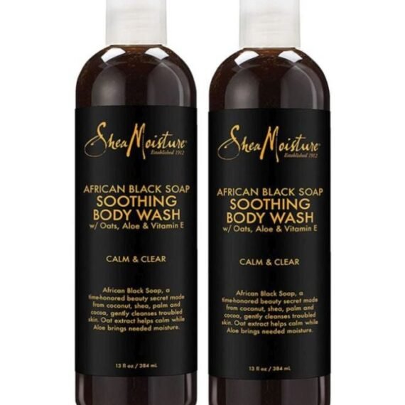 Pack Of 2 African Black Soap Soothing Body Wash