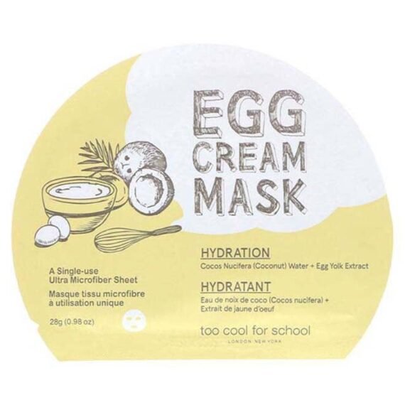 Too Cool For School Egg Cream Mask X2