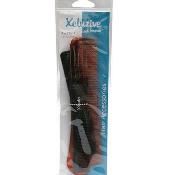 Pack of 4 Family Comb Mulicolour