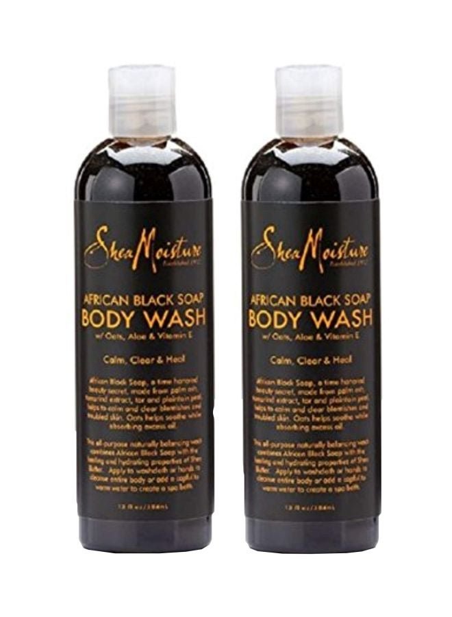 2-Piece African Black Soap Body Wash