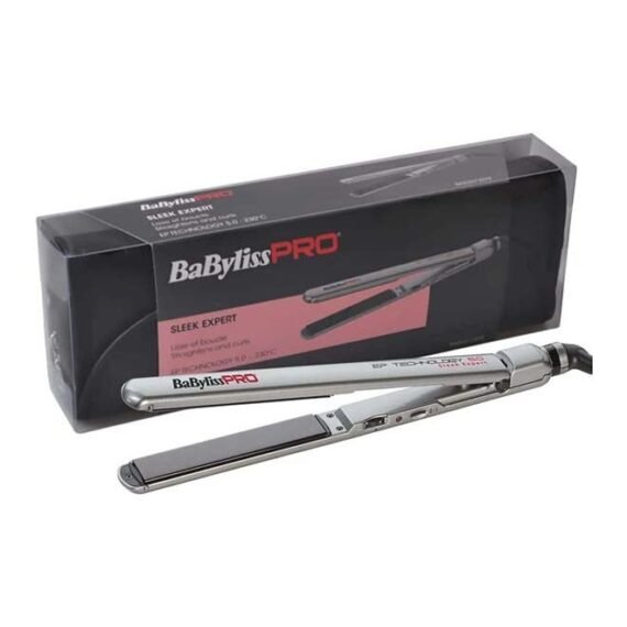 BaByliss PRO Ceramic Sleek Expert Nano Hair Straightener | 24mm EP Technology Plates for Smooth Styling | Fast Heat-Up to 230°C | Professional Flat Iron -
BAB2072EPSDE Silver