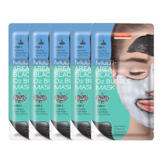 Black O2 Multi Area Bubble Mask
