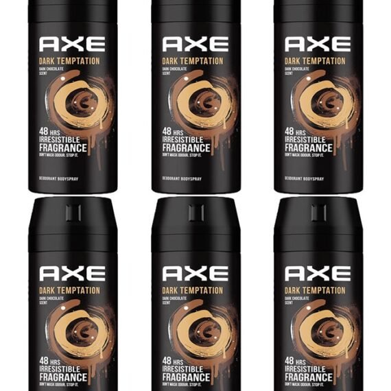 Pack Of 6 Dark Temptation Deodorant Body Spray 150x6ml