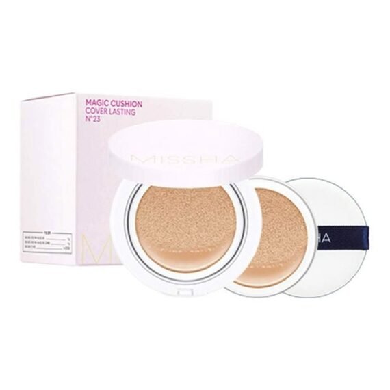 Pack Of 2 Magic Cushion Cover Lasting Powder SPF50 Set 23 Beige
