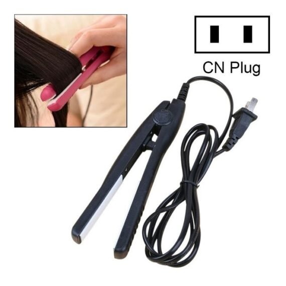Mini Hair Straightener Curler Black