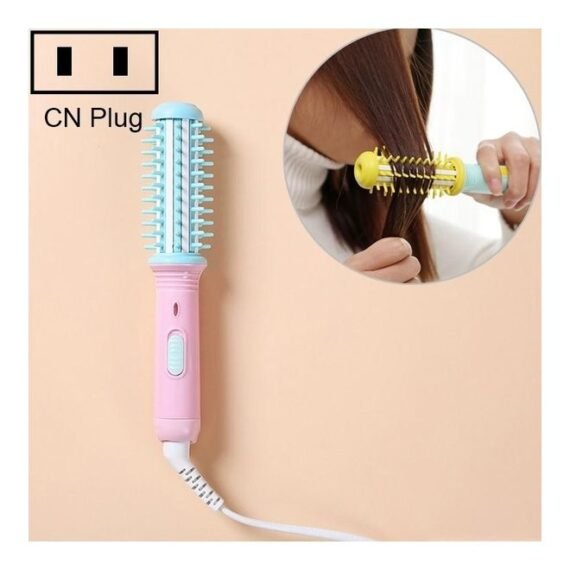 Mini Straightening Curling Iron Set Blue/Pink