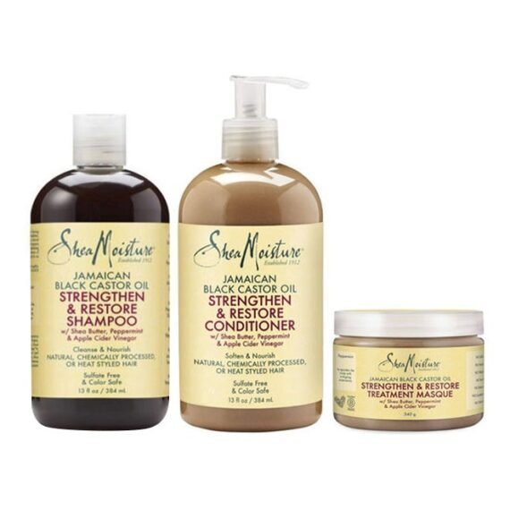 3-Piece Strengthen And Restore Shampoo And Conditioner Set Clear