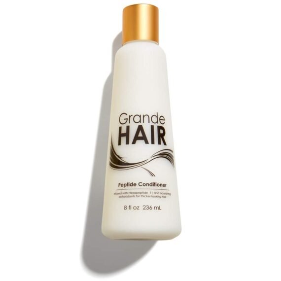 Grande Cosmetics GrandeHAIR Peptide Conditioner with Peptides - for Thicker-Looking, Fuller-Looking Hair (8 fl oz)