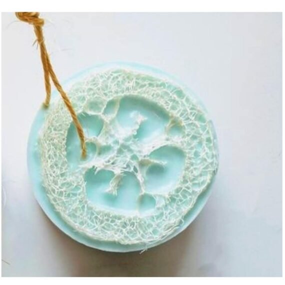 1 Pack Handmade Skin Scrub Exfoliating Soap with Loofah Inside Eco-Friendly, Moisturizing, All Natural Soap with Loofah Built In