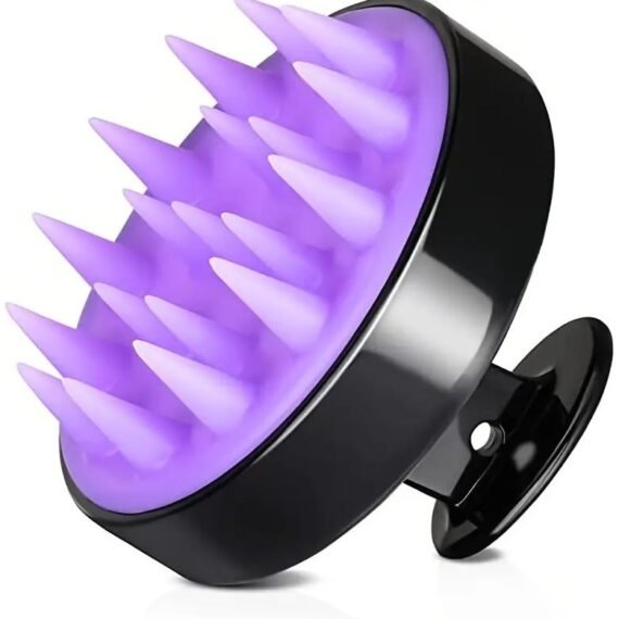 Massage Scalp Scrubber Brush – Wet/Dry Hair Care Brush for Scalp Comfort & Relaxation – Gentle and Effective Shampoo Brush for Healthy-Looking Hair