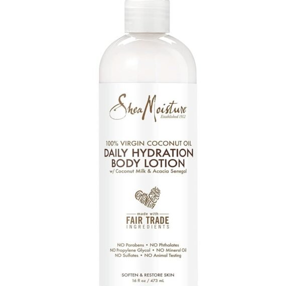 Daily Hydration Body Lotion Moisturizer 100% Virgin Coconut Oil For All Skin Types Paraben Free 16 fl ozFluid Ounce