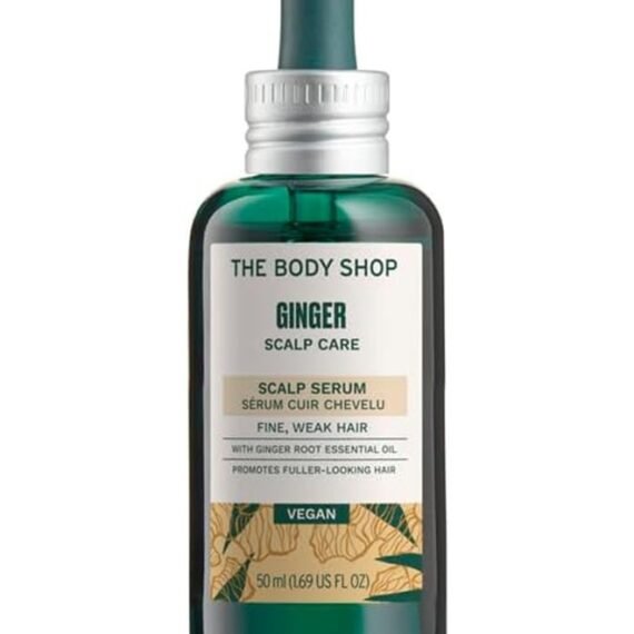 Ginger Hair Serum – Leave-In Serum for Thicker, Fuller & Denser-Looking Hair, With Ginger Root Density Complex, Lightweight & Non-Greasy, Suitable for Fine, Weak & Sensitive Scalps, 50ml